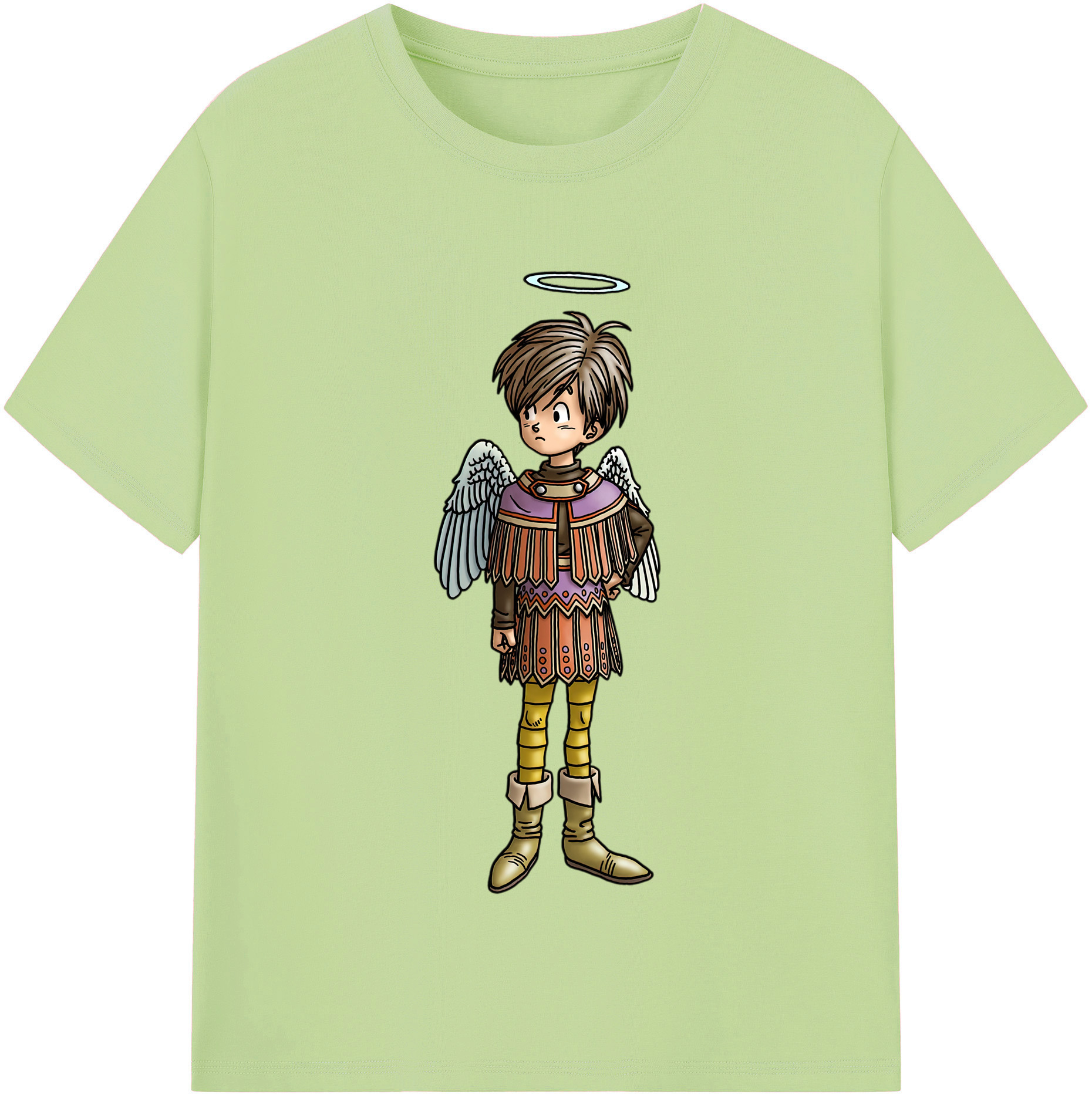 （画像用） ドラゴンクエスト Doragon Kuesuto Dragon Quest 綿100％半袖Tシャツ（フロントプリント）